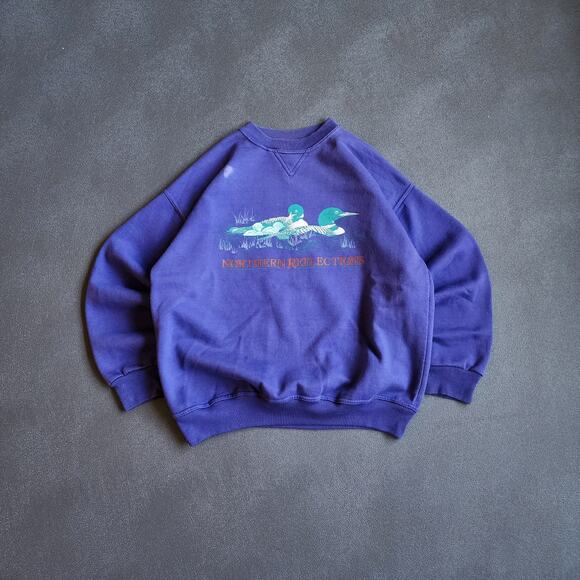 Vintage Northern Reflections Goose Purple Sweatshirt Large - Picture 1 of 7